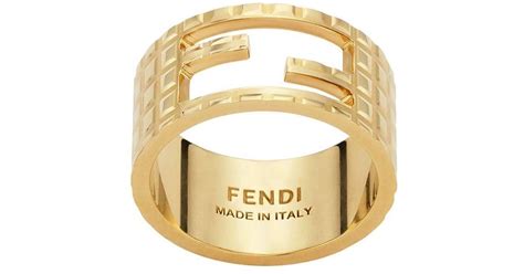 fendi baguette ring medium|Fendi ring gold.